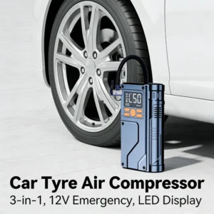 Jumper Car Tyre Pump 3 IN 1 Power Bank Emergency 12V Air Compressor Battery Starters