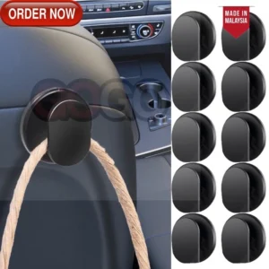 Car Hidden Circular Hook Multifunctional Car Mini Storage Hook Universal He Self-Adhesive Wall Hanging Hook Car Stora